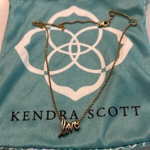 Kendra Scott Gold “Love” Choker